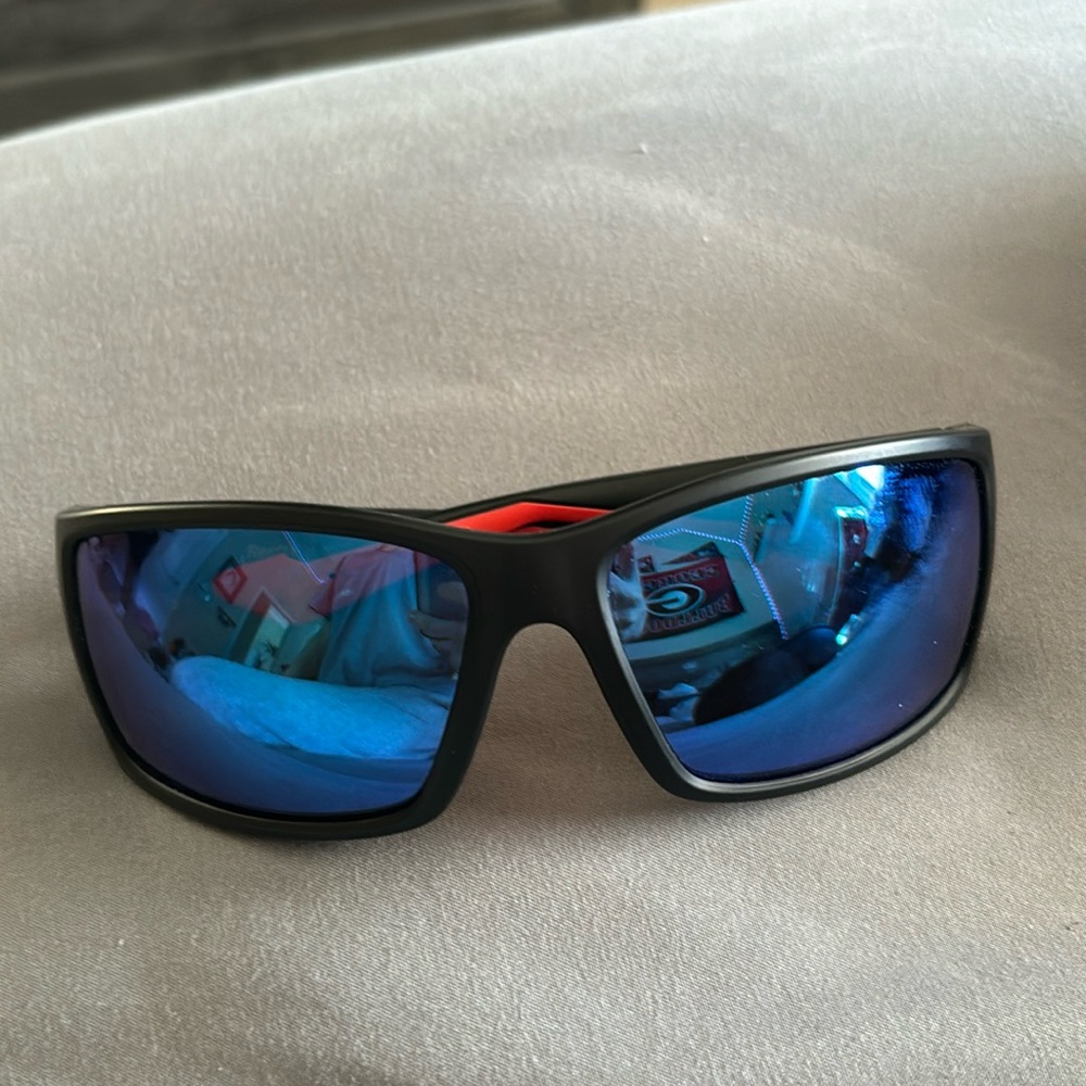 Costa Del Mar reefton race black/blue men’s glasses